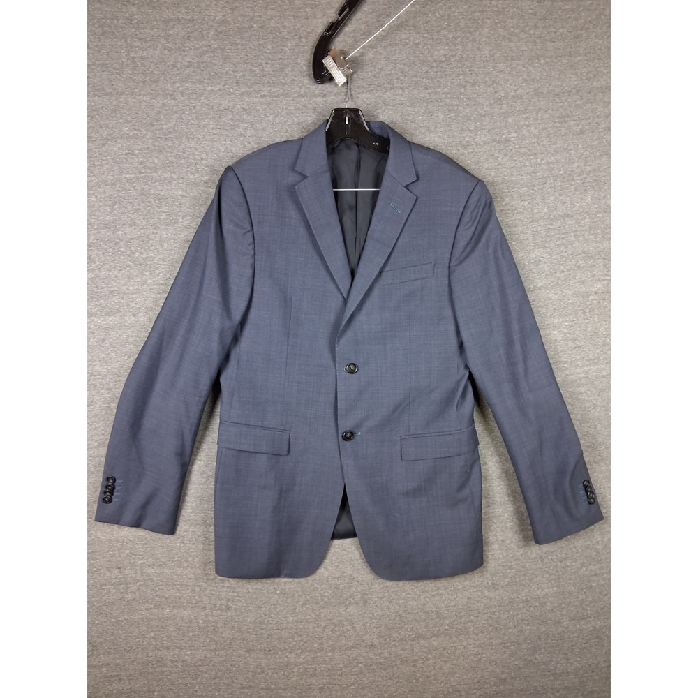 Z Zegna Mens Blazer 48 R Drop 7 Blue Wool Sportcoat Suit Jacket Classic‎